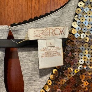 LaRok Gold and Silver Sequin Mini Dress